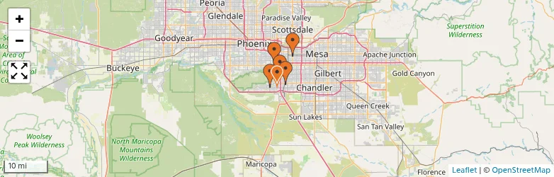 Related schools map