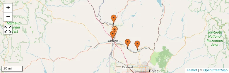 Related schools map