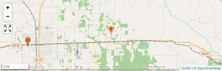 Related schools map