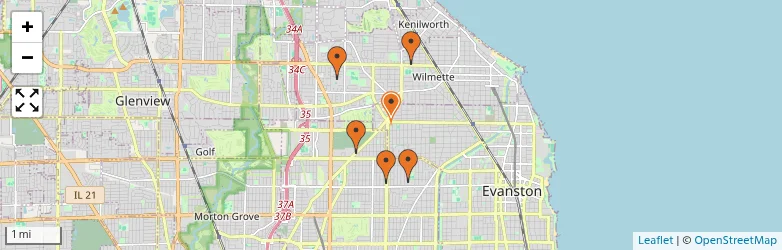 Related schools map