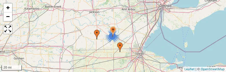 Related schools map