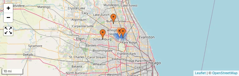 Related schools map