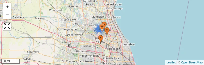 Related schools map