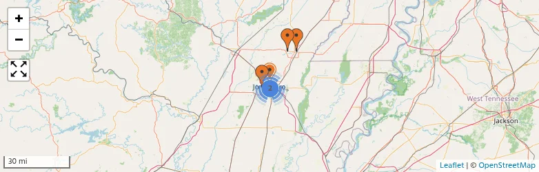 Related schools map