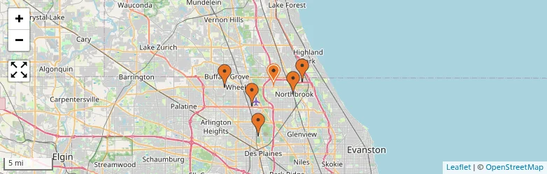 Related schools map