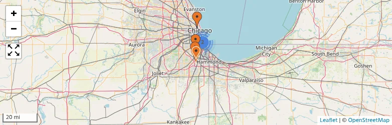 Related schools map