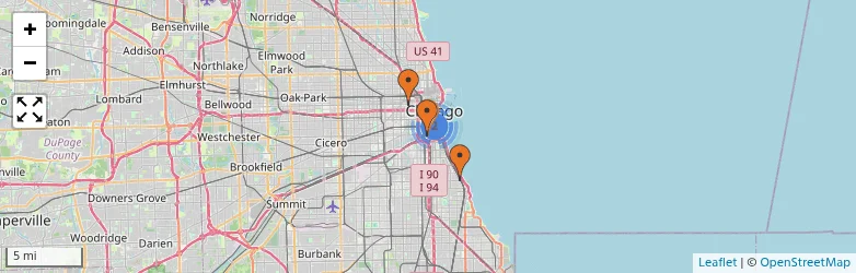 Related schools map