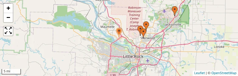Related schools map
