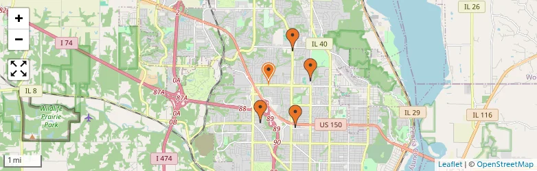 Related schools map