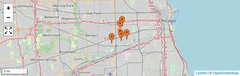 Related schools map