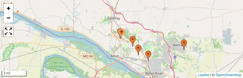 Related schools map