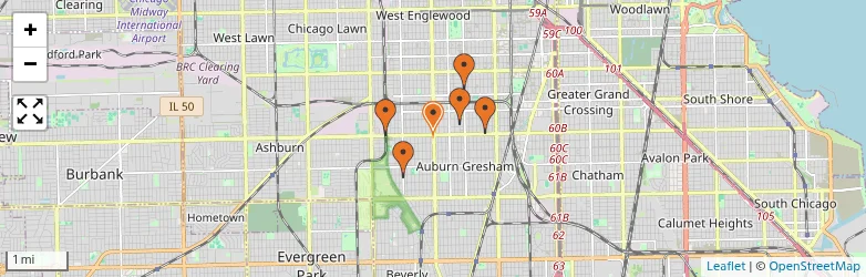 Related schools map