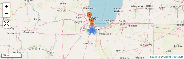 Related schools map