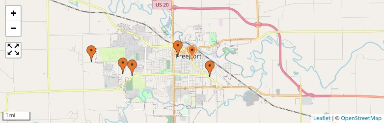 Related schools map