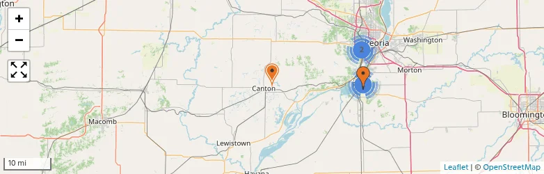 Related schools map