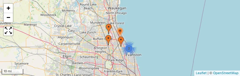 Related schools map
