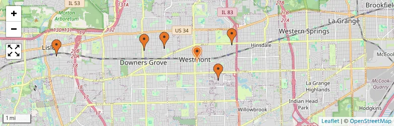 Related schools map