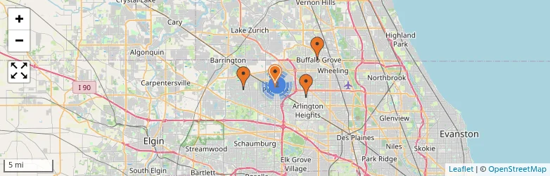 Related schools map