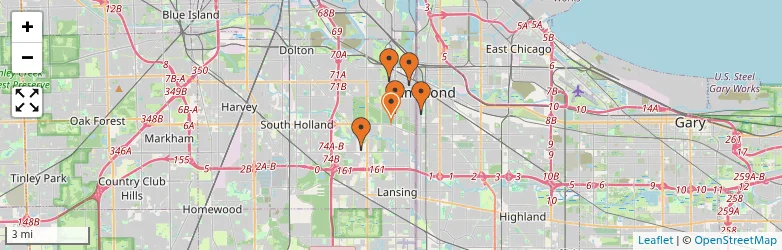 Related schools map