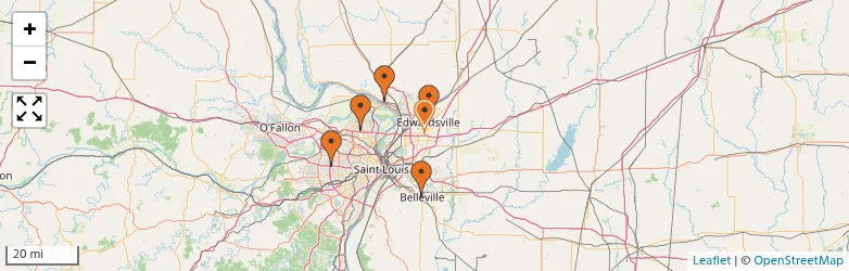 Related schools map