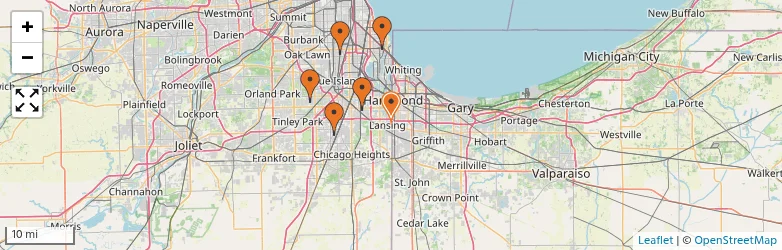 Related schools map
