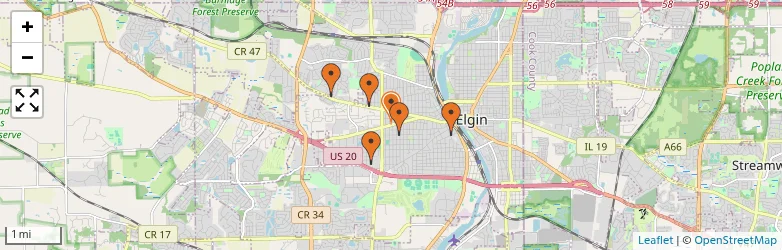 Related schools map