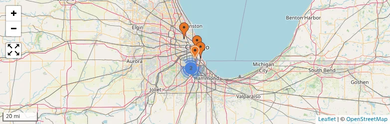 Related schools map
