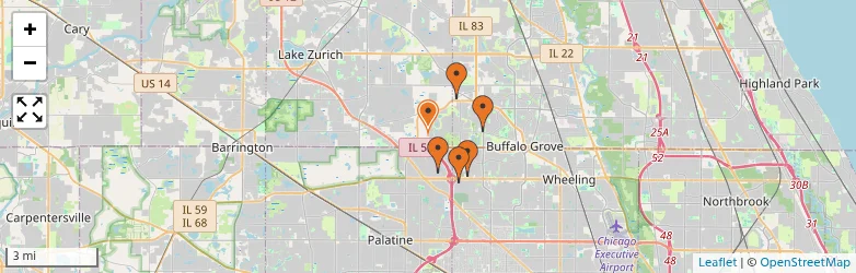 Related schools map