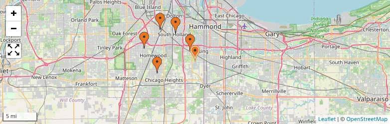 Related schools map