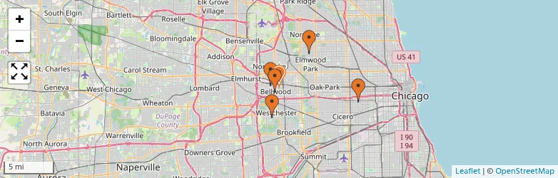 Related schools map