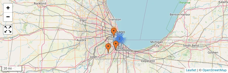 Related schools map
