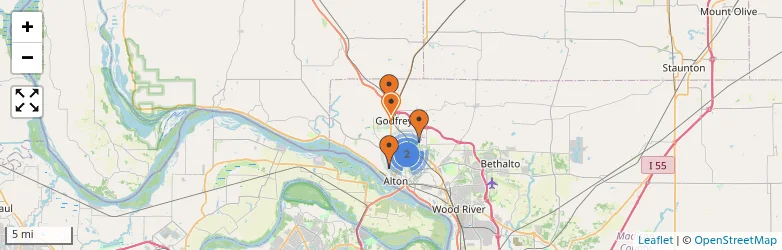 Related schools map
