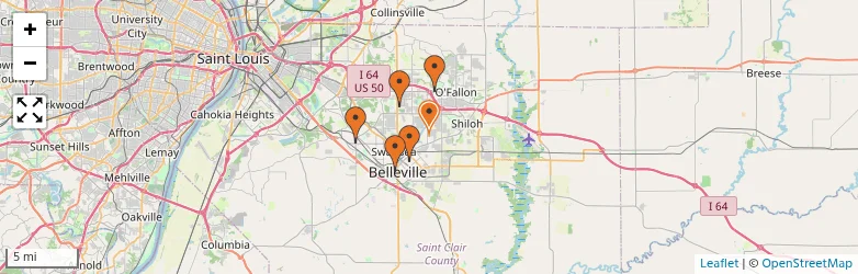 Related schools map