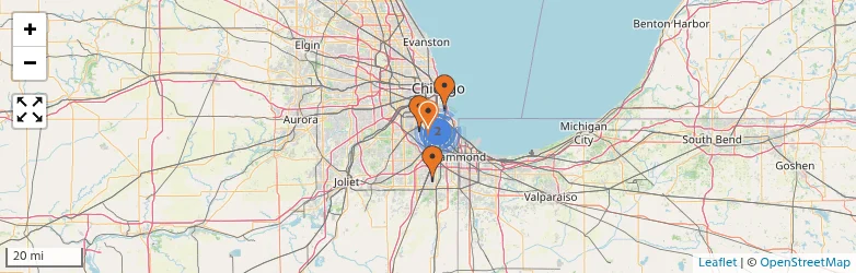 Related schools map