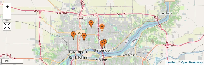 Related schools map