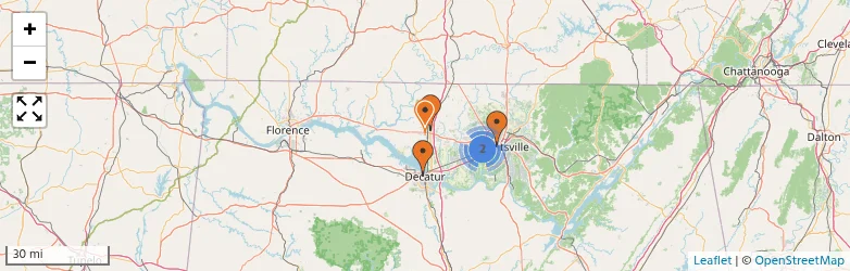 Related schools map