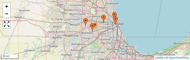 Related schools map