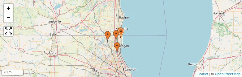 Related schools map