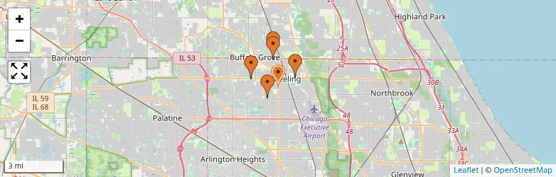 Related schools map