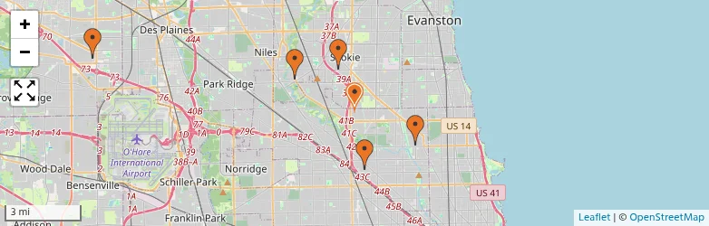 Related schools map