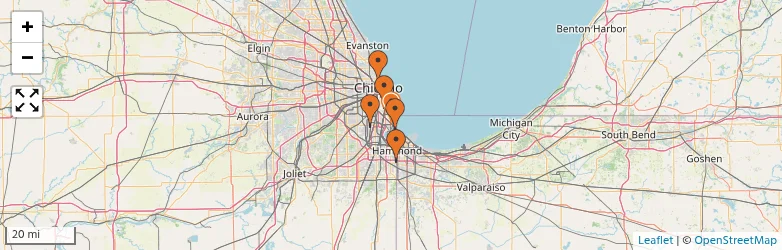 Related schools map