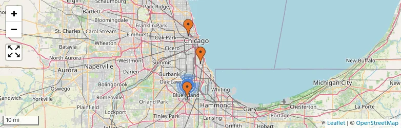 Related schools map