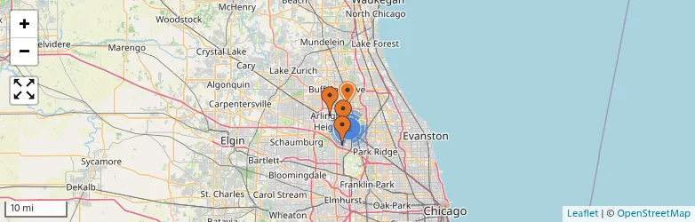 Related schools map