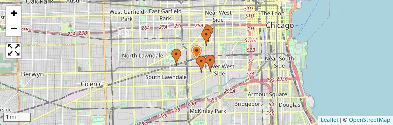 Related schools map