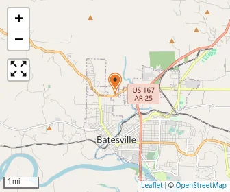 Map of Batesville Christian School