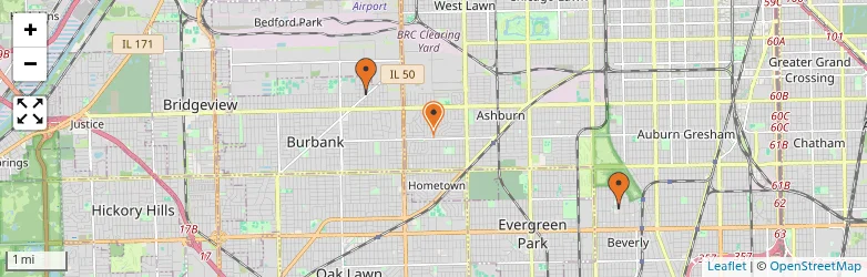 Related schools map