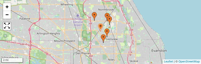 Related schools map