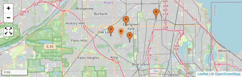 Related schools map