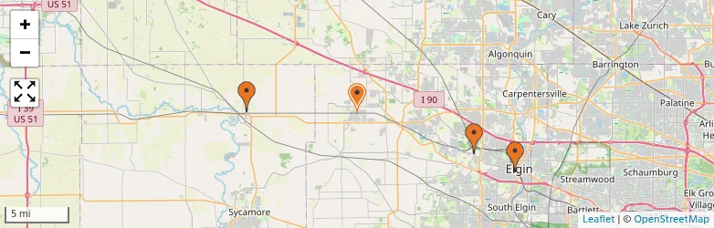 Related schools map