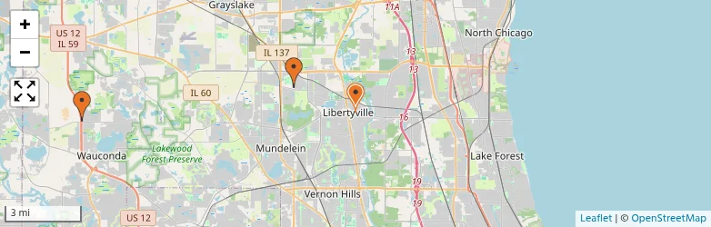 Related schools map